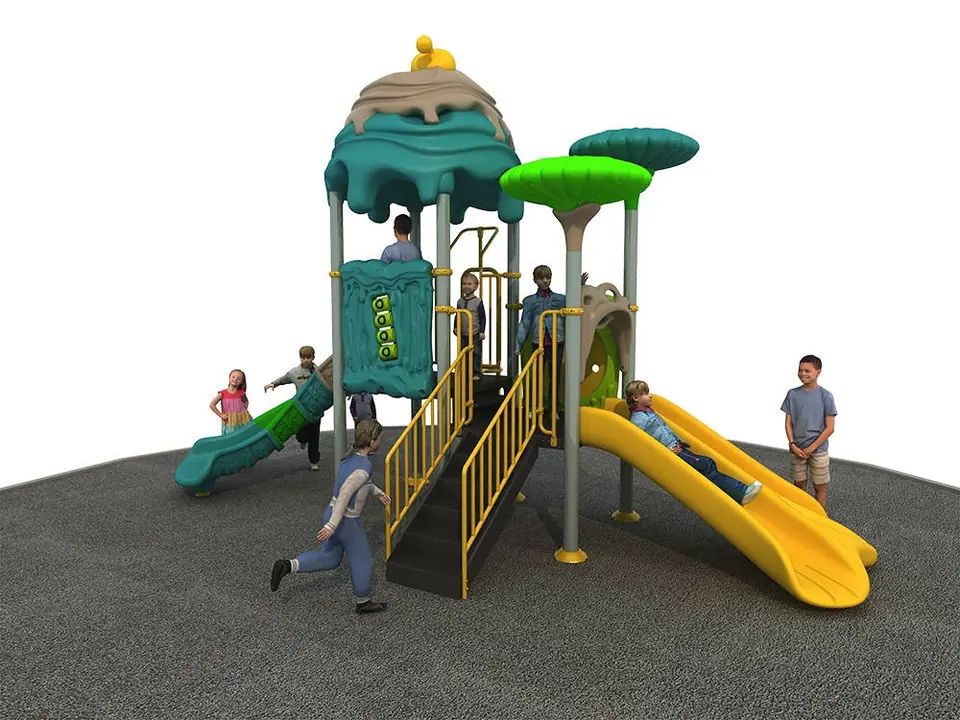 Playground exterior Serie Cuentos de hadas · 6.25 × 3 × 4.25 m