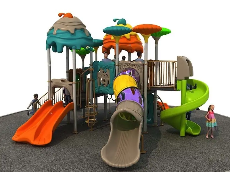 Playground exterior Serie Cuentos de hadas · 7.63 × 7.98 × 4.54 m