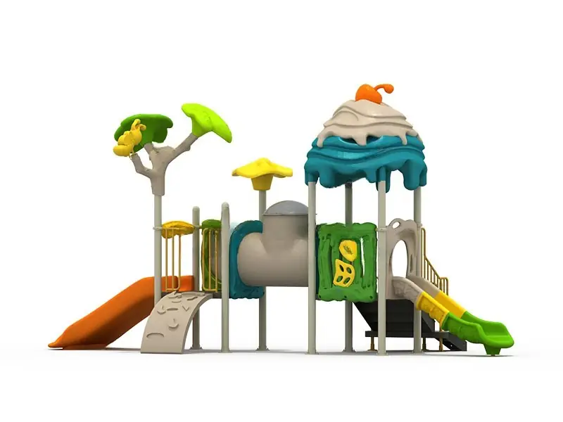 Playground exterior Serie Cuentos de hadas · 7.6 × 3.8 × 4 m