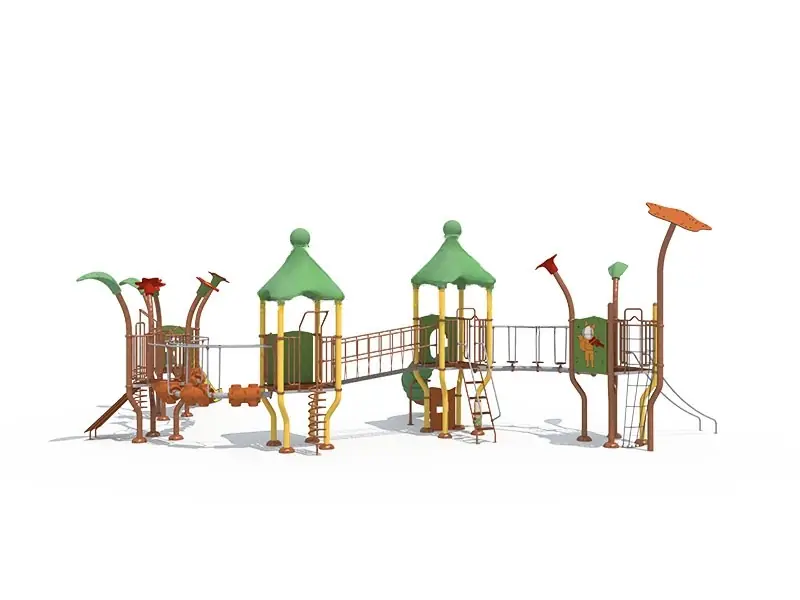 Playground exterior Serie Duendes · 8.3 × 14.3 × 4.7 m