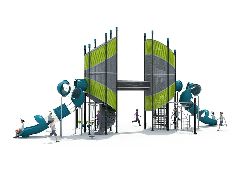 Playground exterior Serie Geométrica · 14 × 6.5 × 6.5 m