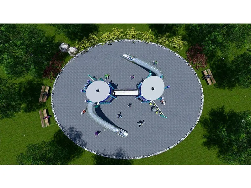 Playground exterior Serie Geométrica · 10 × 12 × 7.8 m