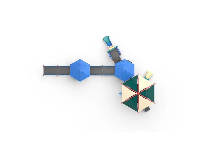 Playground inclusivo · 10 × 14.4 × 5.4 m