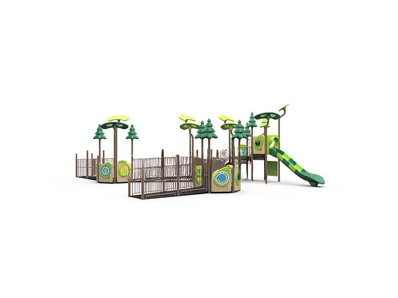 Playground inclusivo · 11.7 × 14.2 × 4.9 m · Modelo 0280