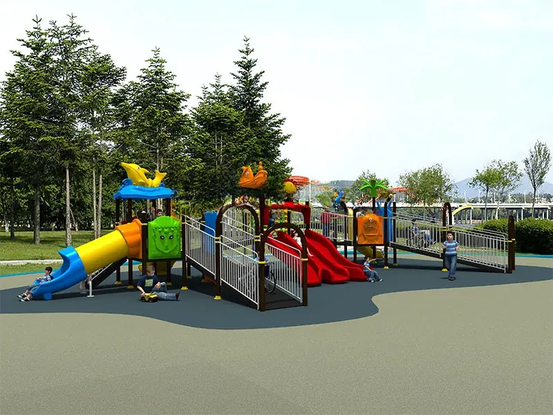 Playground inclusivo · 16 × 8 × 4.2 m