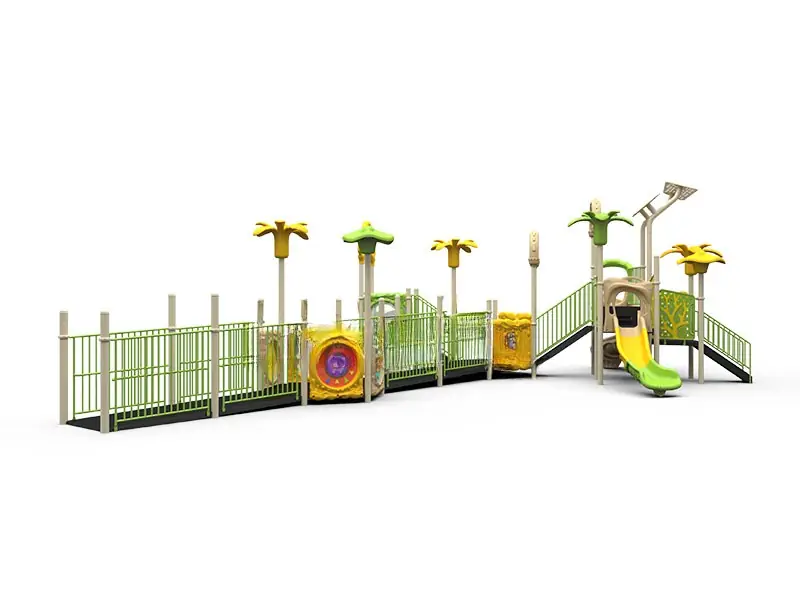 Playground inclusivo · 9.8 × 15 × 4.5 m