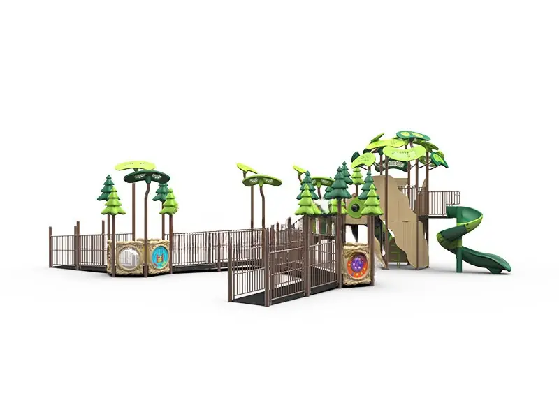 Playground inclusivo · 16 × 14.5 × 5.5 m