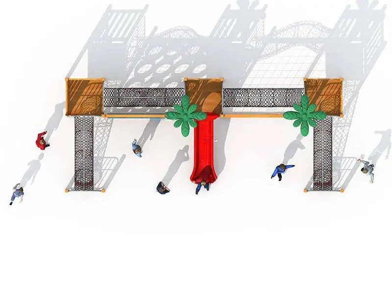Playground exterior Serie Madera · 9.1 × 3.75 × 3.6 m