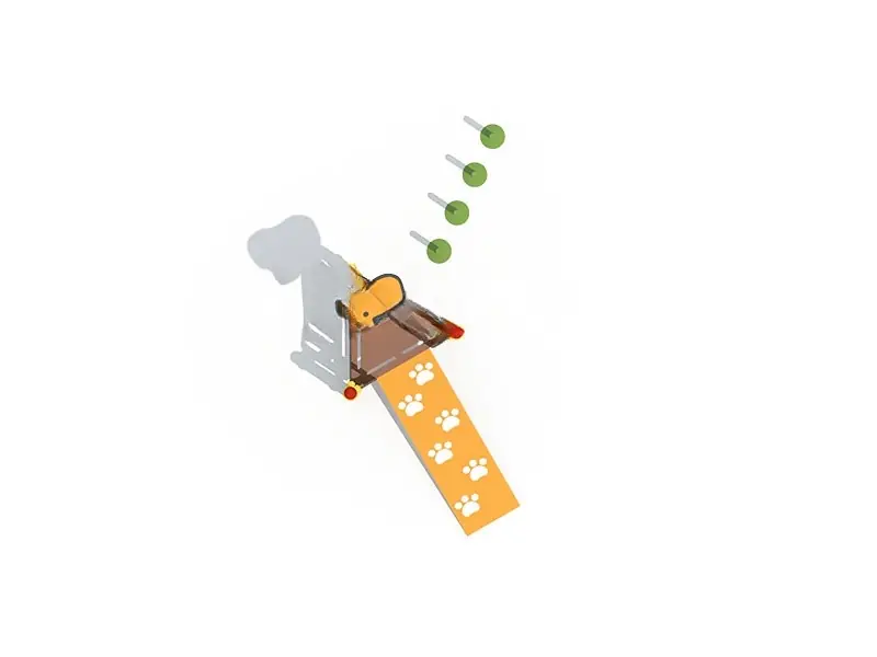 Playground exterior Serie Mascotas · 3.92 × 1.75 × 3 m