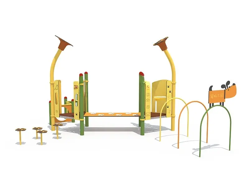 Playground exterior Serie Mascotas · 6.7 × 4.62 × 3 m