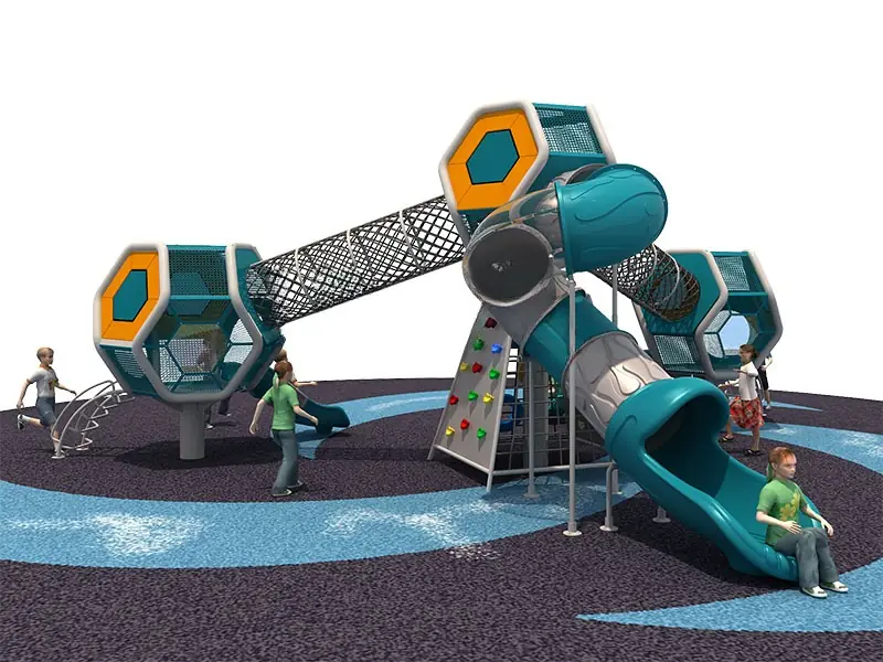 Playground exterior Serie Planetas · 11.04 × 8.37 × 4.27 m