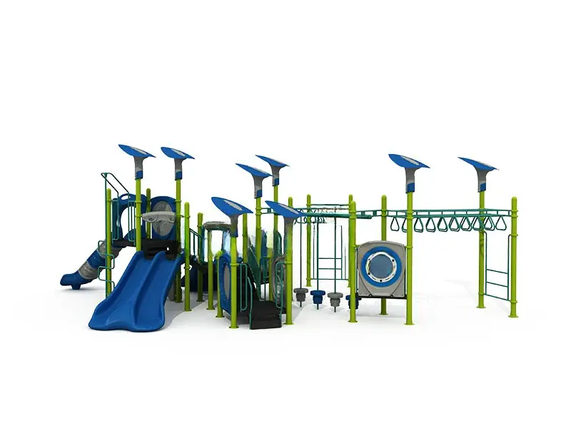 Playground exterior Serie Qing · 9.6 × 7.6 × 7 m