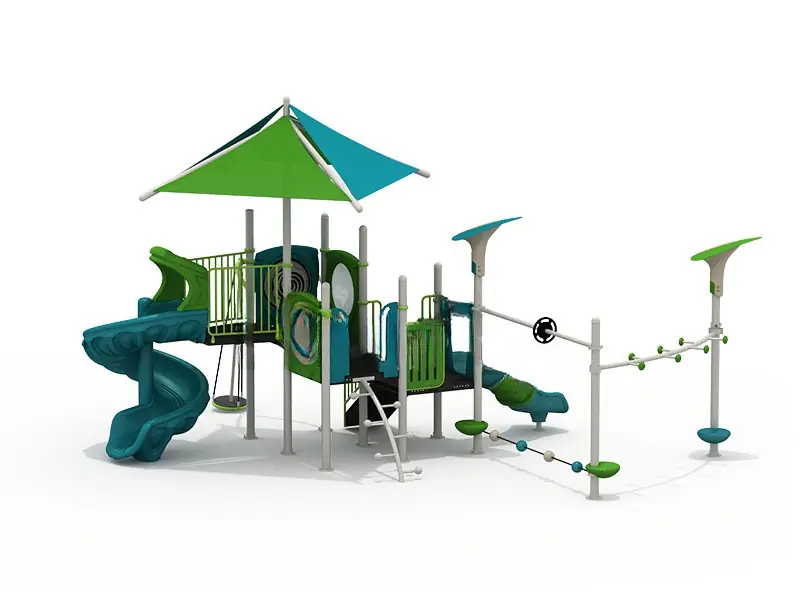 Playground exterior Serie Qing · 8.2 × 7.9 × 5.2 m