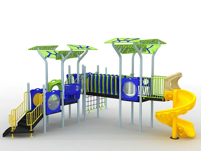 Playground exterior Serie Sabiduría · 8 × 9.4 × 4.5 m