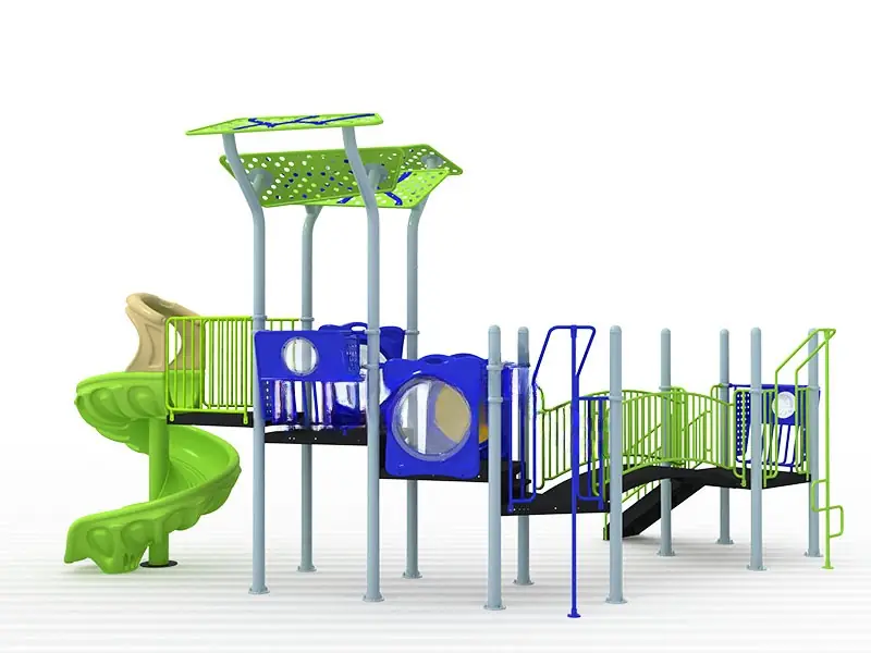Playground exterior Serie Sabiduría · 8 × 5.7 × 4.5 m