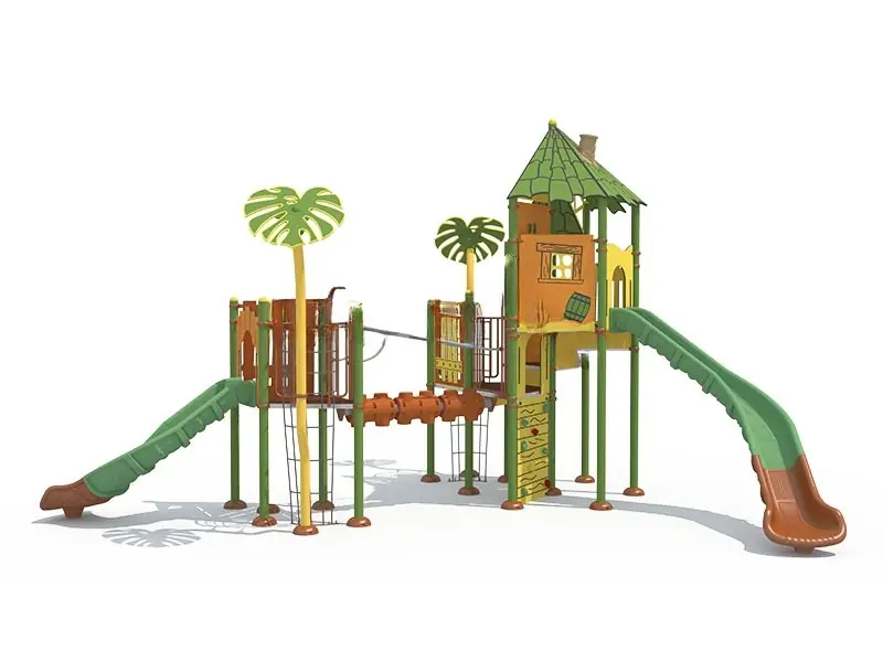 Playground exterior Serie Selva tropical · 8.3 × 7.42 × 5.26 m