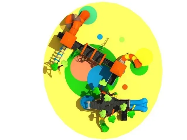Playground exterior Serie Árboles · 11.04 × 13.31 × 5.04 m · Modelo 0507