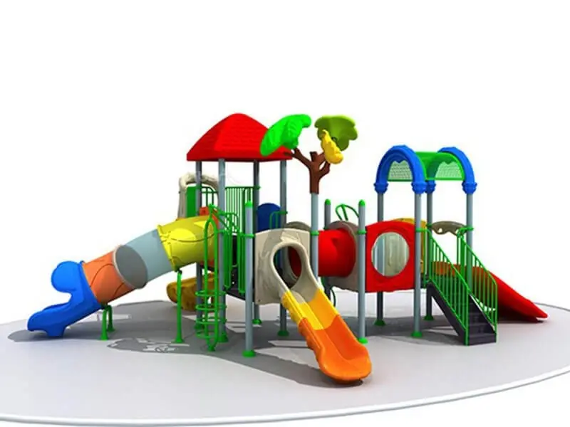 Playground exterior Serie Árboles · 9.28 × 7.21 × 3.95 m · Modelo 0508