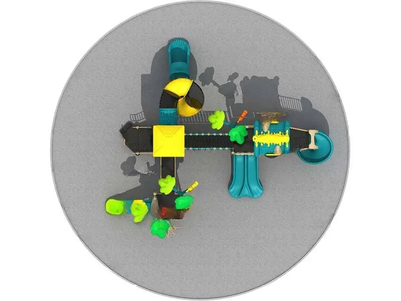 Playground exterior Serie Árboles · 10.3 × 9 × 5.9 m · Modelo 0542