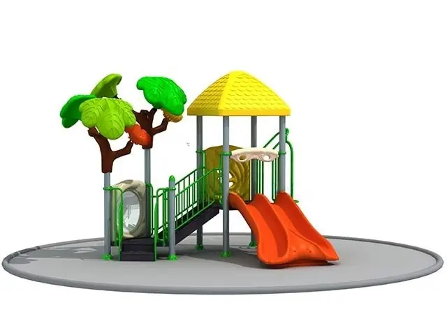 Playground exterior Serie Árboles · 4.52 × 4.07 × 3.39 m · Modelo 0557