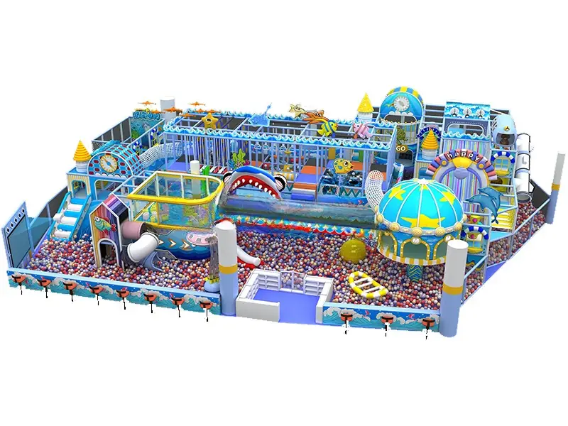 Playground interior tema océano · Modelo 0014