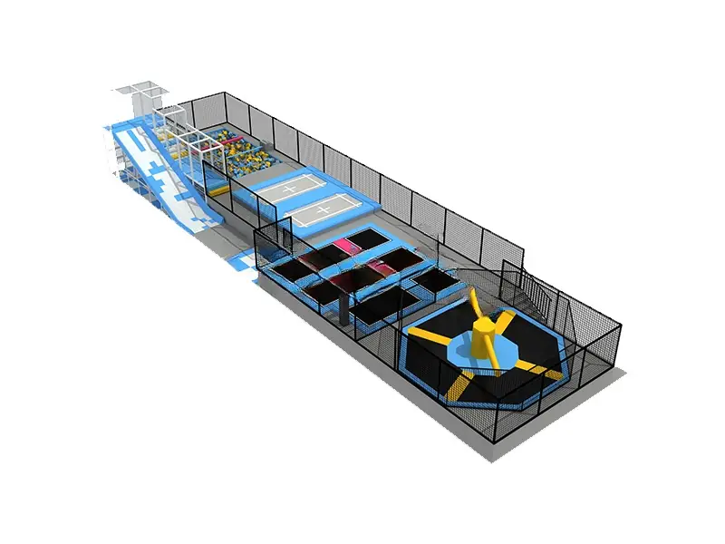 Playground interior · 30 × 8 m