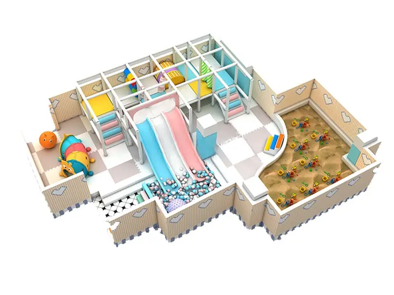 Playground interior · 10 × 3 m
