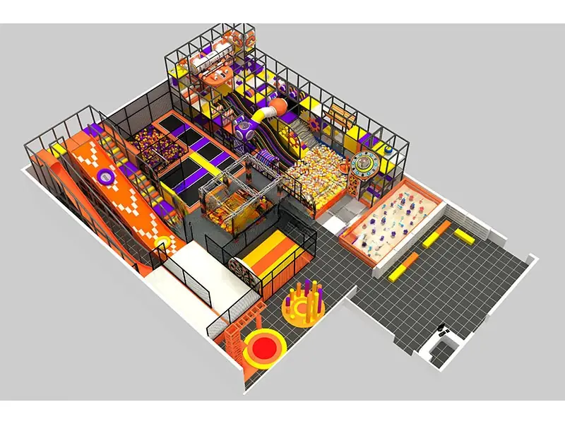 Playground interior · 21 × 22 m