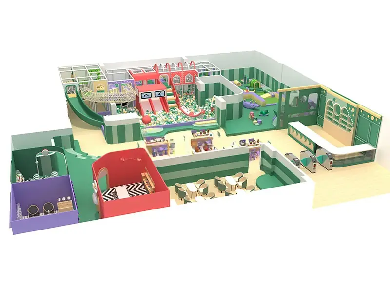 Playground interior · 24 × 24 m · Modelo 0040