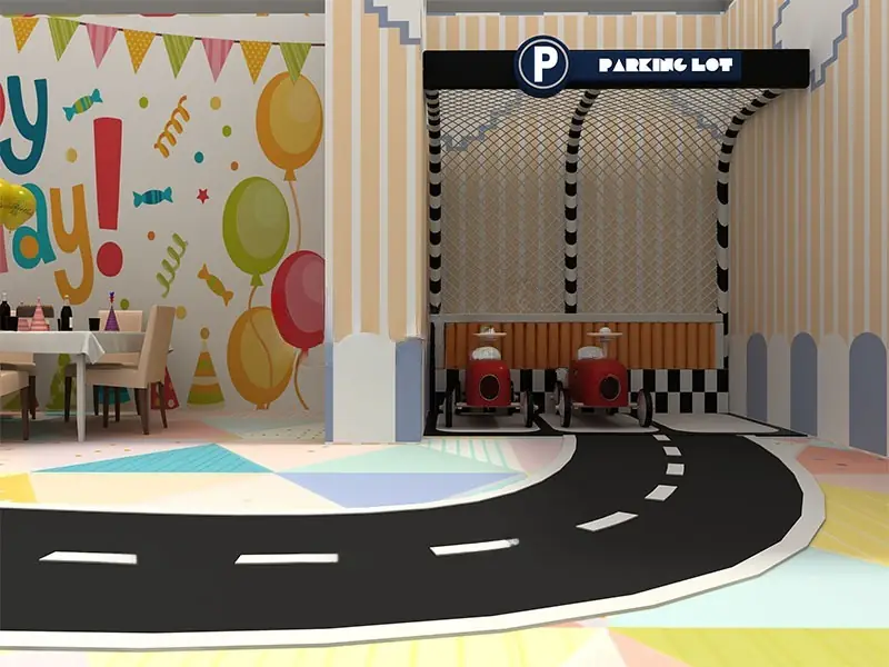 Playground interior · 350 m²