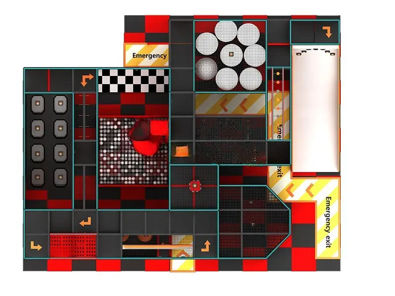Playground interior · 128 m²