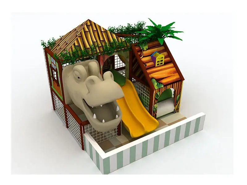 Playground interior tema bosque · 3.6 × 3.6 m