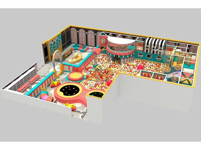Playground interior · 15 × 18 m