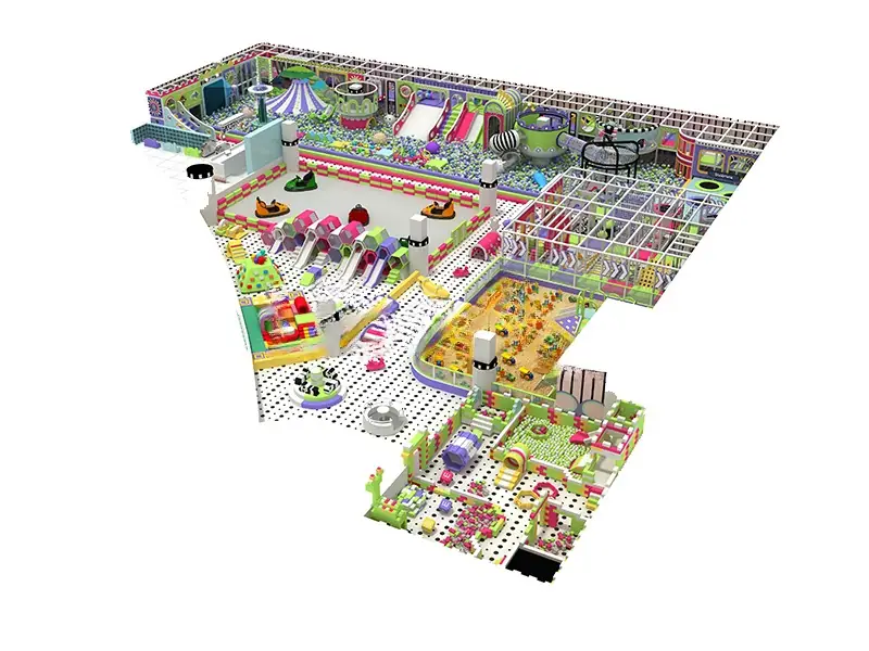 Playground interior · 37 × 36 m