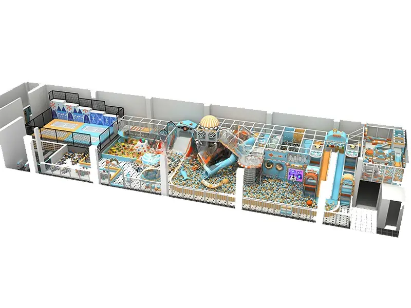 Playground interior · 56 × 16 m