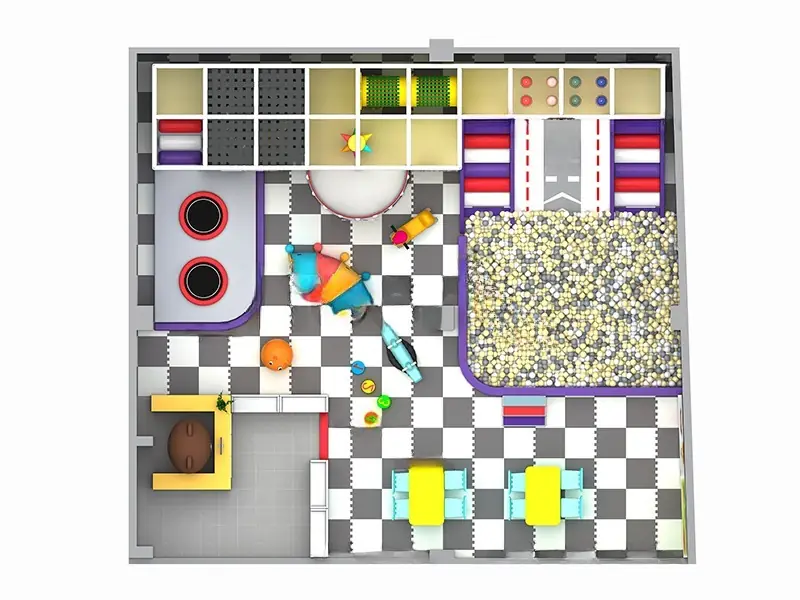 Playground interior · 12.5 × 13 m