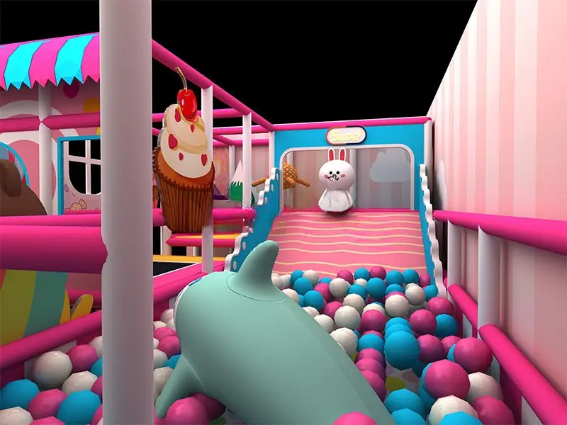 Playground interior · 7.8 × 4.6 m