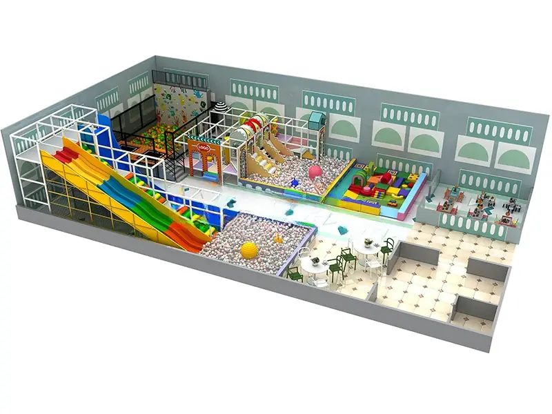 Playground interior · 29 × 16 m
