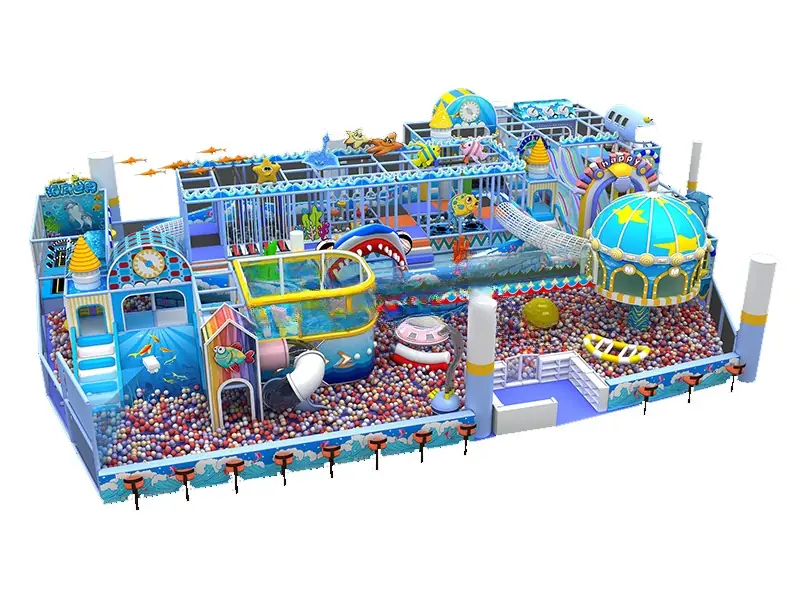 Playground interior tema océano · Modelo 0151