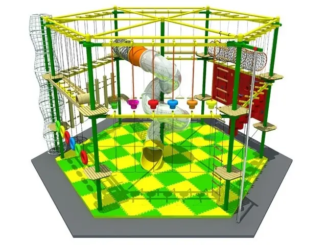 Circuito de cuerdas interior · 11.3 × 9.6 × 5.1 m