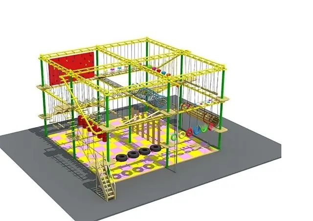 Circuito de cuerdas interior · 10.9 × 10.1 × 5.1 m · Modelo 0186