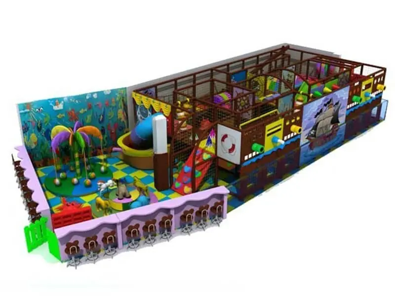 Playground interior · 17.8 × 6.65 × 3 m