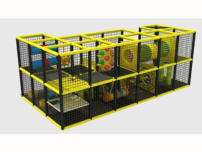 Playground interior · 7.5 × 4.1 × 2.8 m
