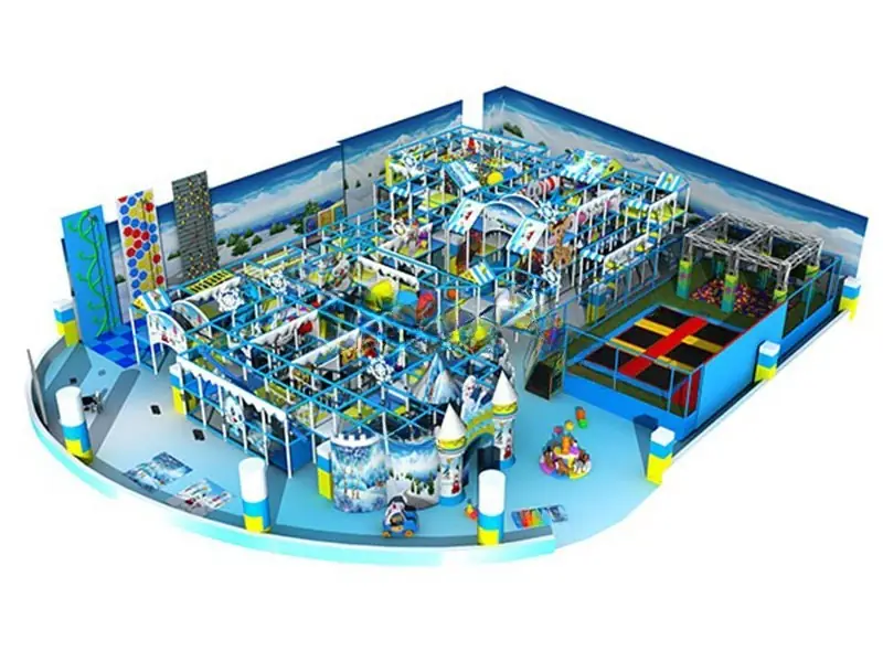 Playground interior tema océano · 24.49 × 35.9 × 5 m