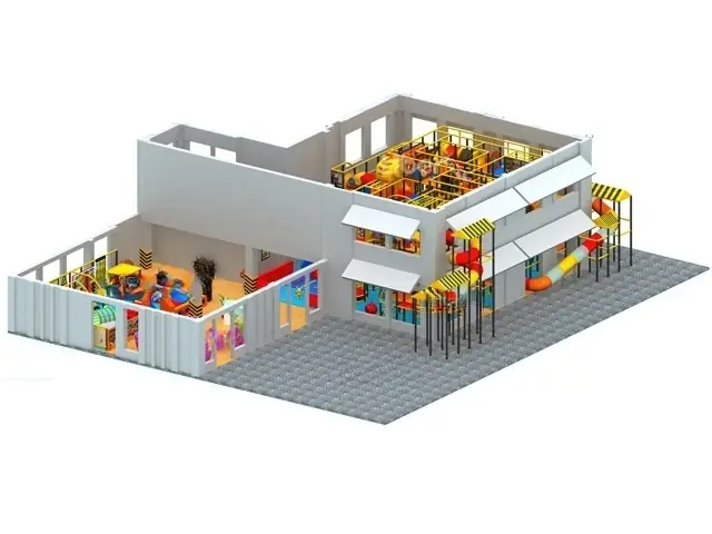 Playground interior · 13.8 × 15.7 × 7 m