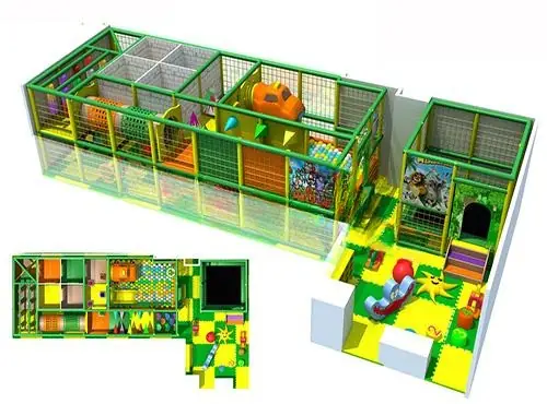 Playground interior · 12.3 × 6.1 × 2.4 m