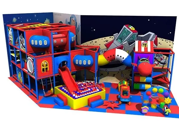 Playground interior tema nieve · 12 × 4.5 × 4.2 m