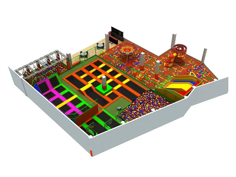 Playground interior tema océano · 31.5 × 31.5 × 5.5 m