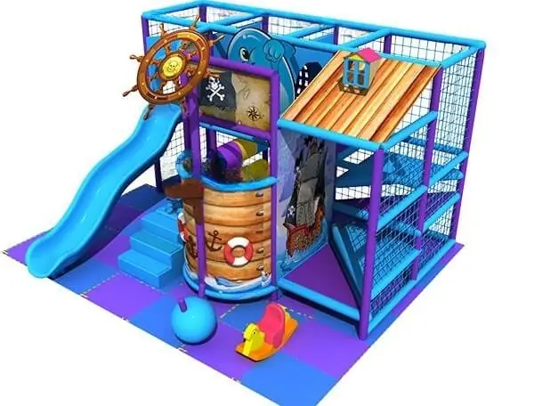 Playground interior tema océano · 4 × 5 × 2.8 m