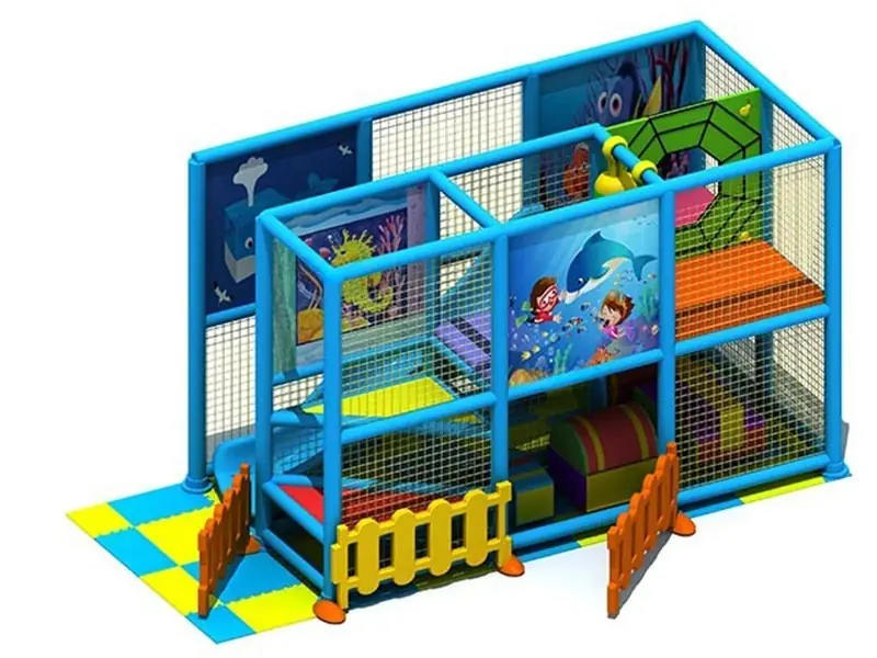 Playground interior tema océano · 4 × 2 × 2.4 m